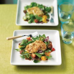 Pecan Crusted Mozzarella Salad