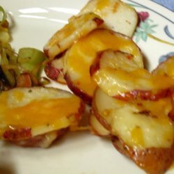 Cheesy Red Bliss Garlic Potatoes