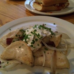 Chicken with perogies
