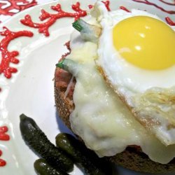 Rachael Ray's Deviled Ham Croque Madame