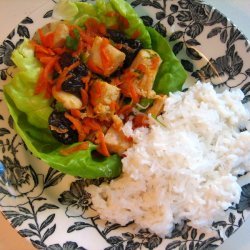 Cherry Chicken Lettuce Wraps