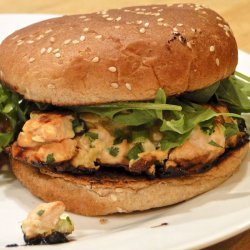 Wasabi Salmon Burgers