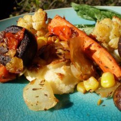 Roasted Vegetable Ragout With Polenta