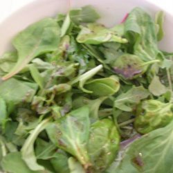 Mangia Mangia Balsamic Vinaigrette on Baby Greens