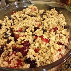 Low Fat Strawberry & Blackberry Crisp