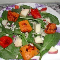 Roasted Butternut Squash and Spinach Salad