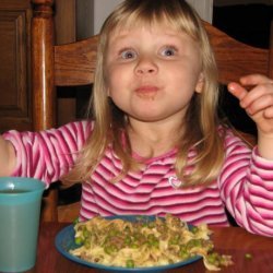 Easy Ground Beef Mock Stroganoff With Peas