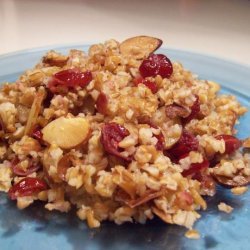 Bulgur Pilaf W/ Almonds and Cranberries