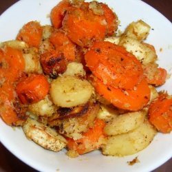 Horseradish-Roasted Carrots and Parsnips