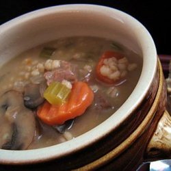 Beef and Barley Soup With Mushrooms for the Crock Pot!