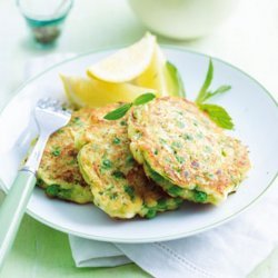 Green Pea, Feta & Mint Fritters