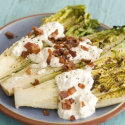 Grilled Hearts of Romaine With Blue Cheese Dressing