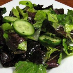 Romaine and Radicchio Salad With Cucumber