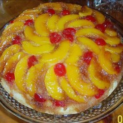 Iron Skillet Peach Upside Down Cake