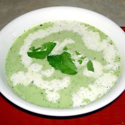 Green Pea and Mint Soup