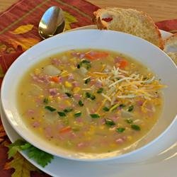 Slow Cooked Ham and Potato Chowder