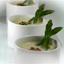 Potato Soup with Bacon and Asparagus