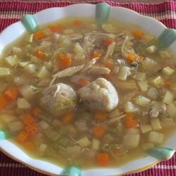 Bubbie's Hearty Matzo Ball Soup