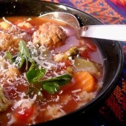 Hearty Italian Meatball Soup