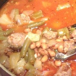 Black-Eyed Pea Bratwurst Stew