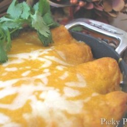 Fiesta Chicken and Spinach Enchiladas