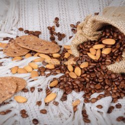 Chocolate Coffee Almond Cookies