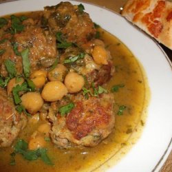 Meatballs With Chick Peas & Preserved Lemon -- Morocco