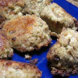 Turkey Croquettes With Mushroom-Rosemary Gravy