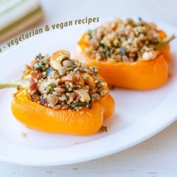 Lentil Stuffed Bell Peppers