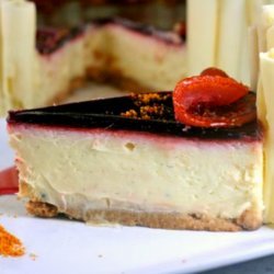 Orange White Chocolate Cheesecake