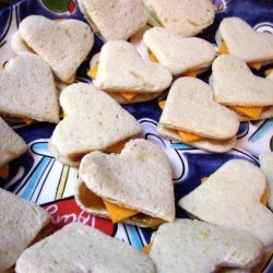 Cheddar and Chutney on Brioche Tea Sandwiches