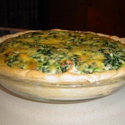 Spinach-Gouda-Pecan Quiche