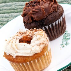 Double Chocolate Pumpkin Cupcakes