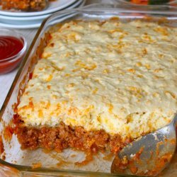 Sloppy Joe  Cornbread Casserole