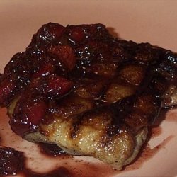 Seared Duck Breasts With Cherry Rhubarb Chutney