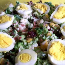 Holiday Broccoli and Cauliflower Salad