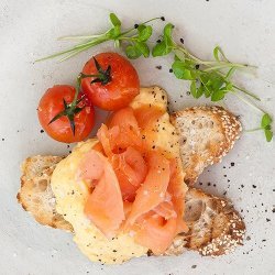 Smoked Salmon and Creamy Scrambled Eggs