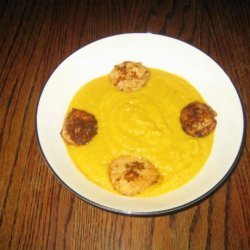 Heirloom Roasted Pumpkin Bisque With Fresh Alaskan Sea Scallops