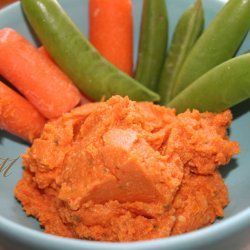 Lemon-Garlic Chick Pea Dip With Veggies and Chips