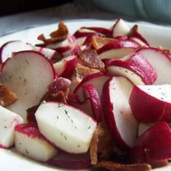 Radi-salat Mit  Speck - German Radish Salad With Bacon