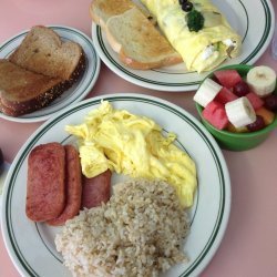 Brown Rice With Omelet