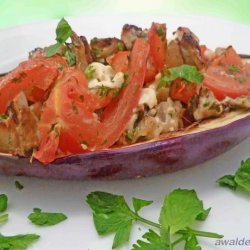 Greek-Style Stuffed Eggplant (Aubergine)