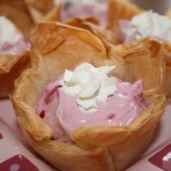 Berries & Cream Phyllo Tarts