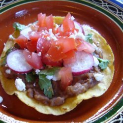 Smoky Refried Bean Tostadas