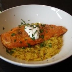 Red Curry Chicken With ‘faux Saffron’ Rice