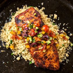 Salmon With Mediterranean Salsa