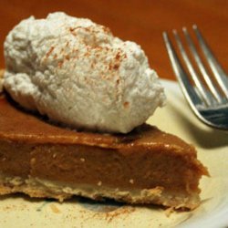 Pumpkin Pie With Spiced Whipped Cream