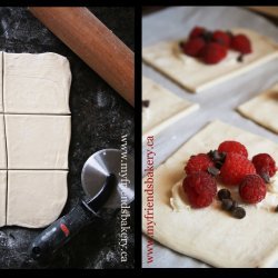 Chocolate-Raspberry Turnovers