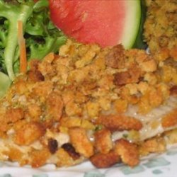 Crunchy Baked Catfish With Cornbread Stuffing