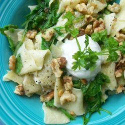 Turkish Noodles With Arugula (Rokali Eriste)